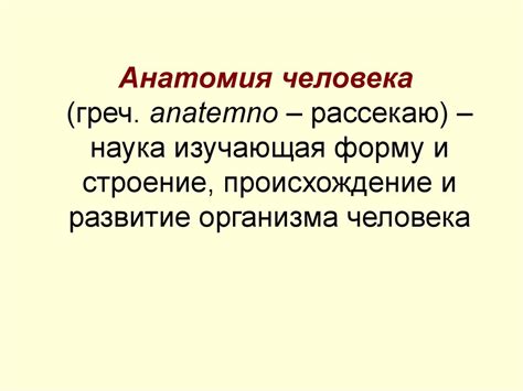 Анатомия человека - online presentation