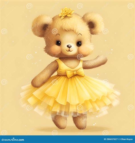 Joyful Bear Dance Illustration Stock Illustration - Illustration of