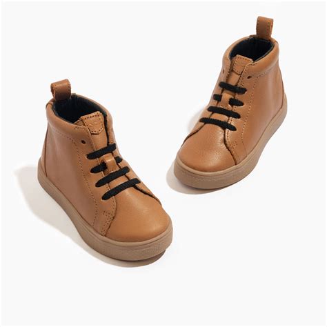 Weathered Brown Leon Boot II Kids Sneaker | High Top Kids Sneaker