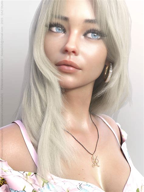 Lady X Nude Render
