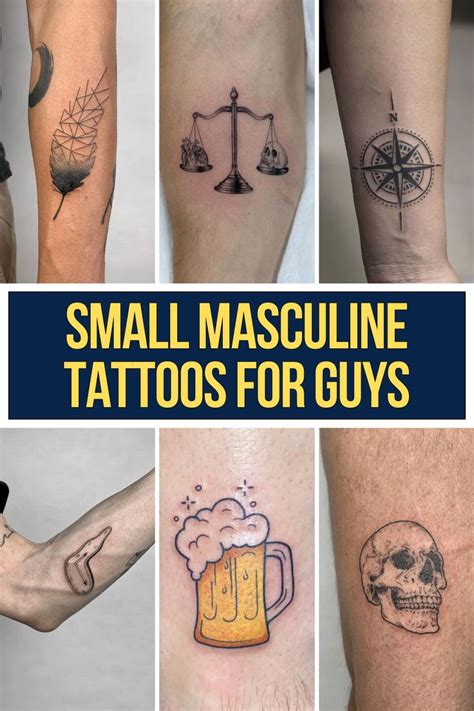powerful small masculine tattoos  guys small tattoos small