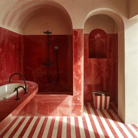 Red Bathroom Floor Ideas