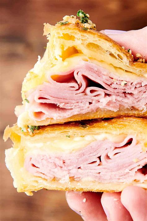 Ham and Cheese Croissant - with Havarti and Gouda Cheese!