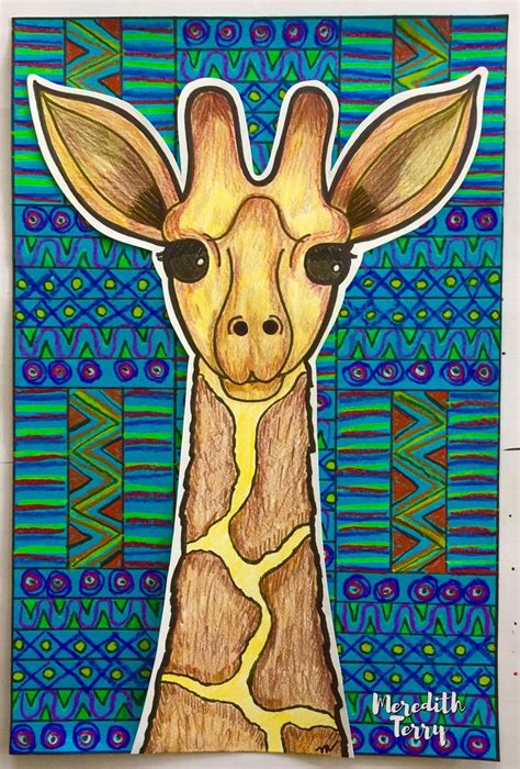 animal portraits with fabric/printing inspired backgrounds | African ...