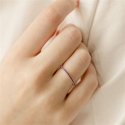 July Birthstone Stacking Ring | Gold Vermeil | Birthstone Ring – Made ...