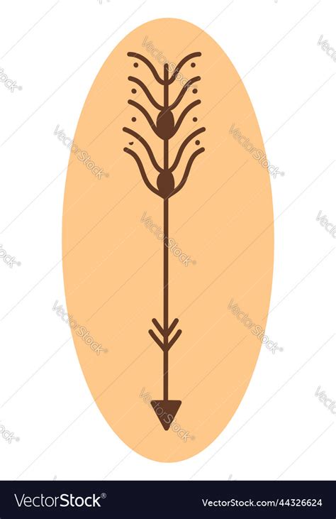 Indian arrow on a white background Royalty Free Vector Image