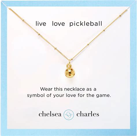 Chelsea Charles Pickleball Charm Necklace | Chelsea charles, Chelsea