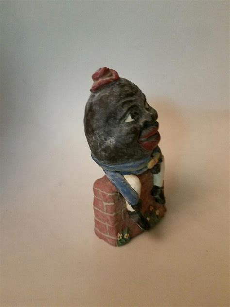 BLACK AFRICAN AMERICAN HUMPTY DUMPTY AMERICANA NURSERY RHYMES CERAMIC ...
