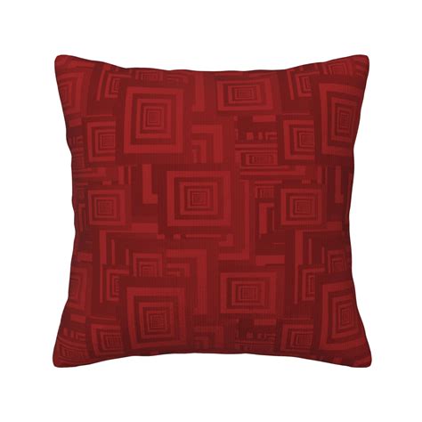 znduo square home decorative throw pillows corduroy maroon abstract