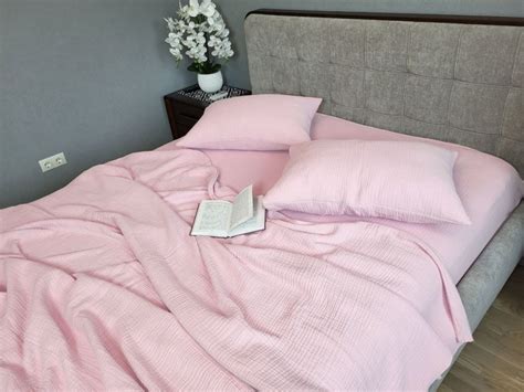 Постільна білизна Муслін Комфорт Текстиль PINK, MUSLIN 145х215 см ...