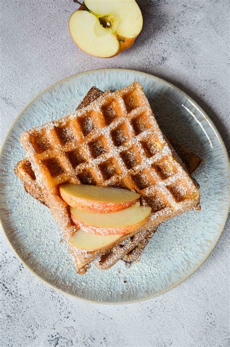 Apfelwaffeln ohne Zucker - Mycarbcrew