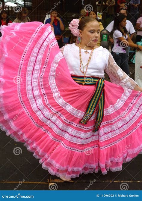 Showing Her Beautiful Pink Dress Editorial Photography - Image of