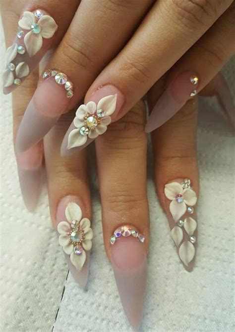 3d Flowers Nails Art