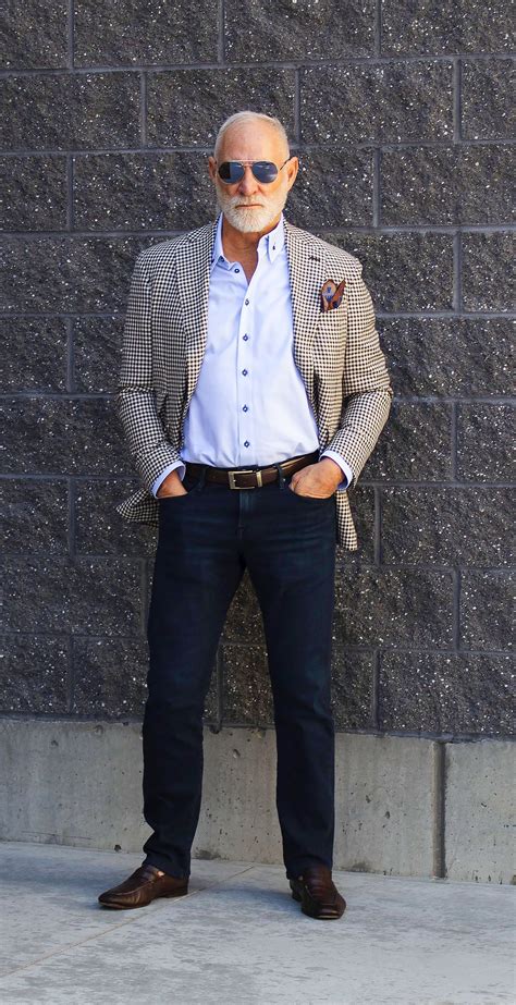 The perfect pair: Dark Jeans and a Sports Coat | Older mens fashion