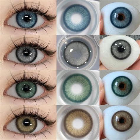 Купить Eyeshare Цветные контактные линзы для глаз Синие контактные ...