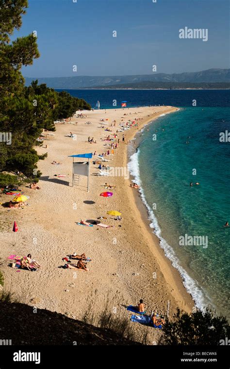 Zlatni Rat Beach, nudist beach, Bol, Brac Island, Dalmatia, Croatia