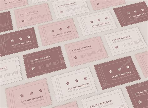 Premium PSD | Stamp mockup