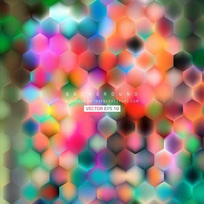 Abstract Colorful Hexagon Background