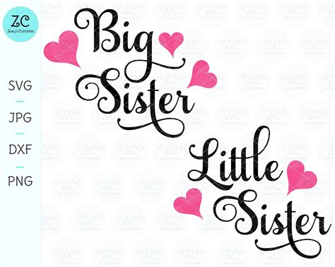 Big sister little sister svg big sister svg little sister svg sister