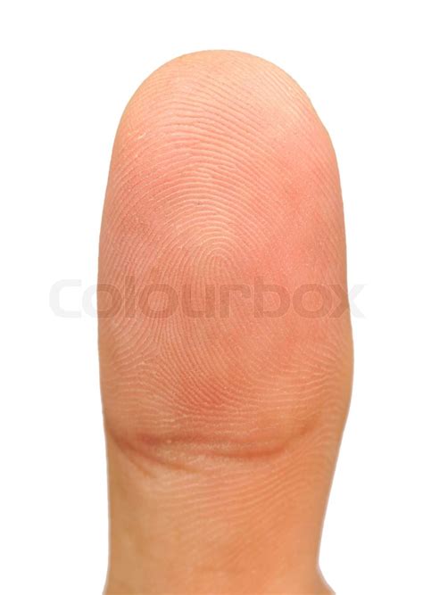 Macro view of a thumb finger | Stock image | Colourbox