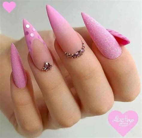 30 Trendy Pink Nail Designs - ENTIBUZZ