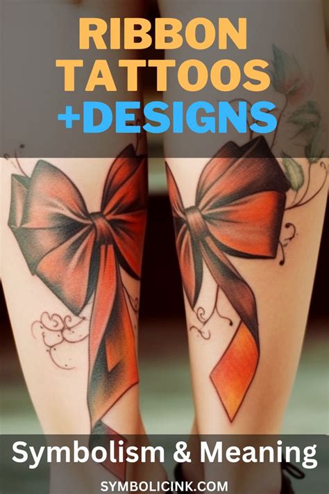 Ribbon Tattoo Meaning & Symbolism (Tension) | Ribbon tattoos, Tattoos ...