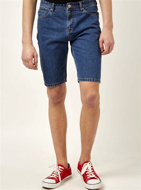 lightweight denim bermuda short