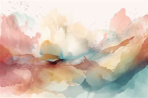 Premium AI Image | colorful abstract watercolor painting background