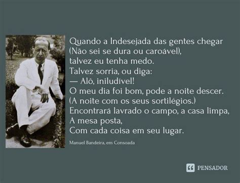 Os 20 melhores poemas do modernista Manuel Bandeira - Pensador