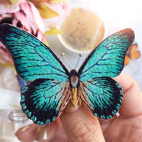 Брошь. Бабочка Парусник залмоксис. Крупная африканская бабочка 🦋 ...