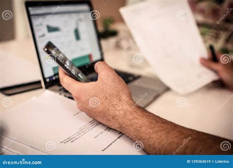 checking email stock image image  company businessman