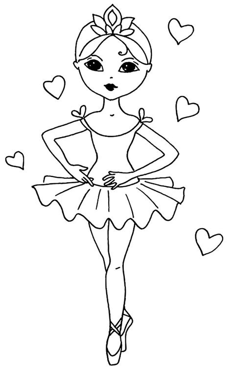 Desenhos para colorir de bailarina | Como fazer em casa