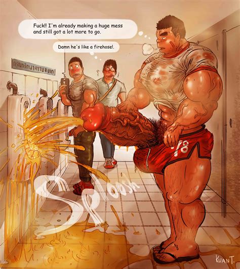 Rule 34 - balls bara bathroom big balls big penis boner erection
