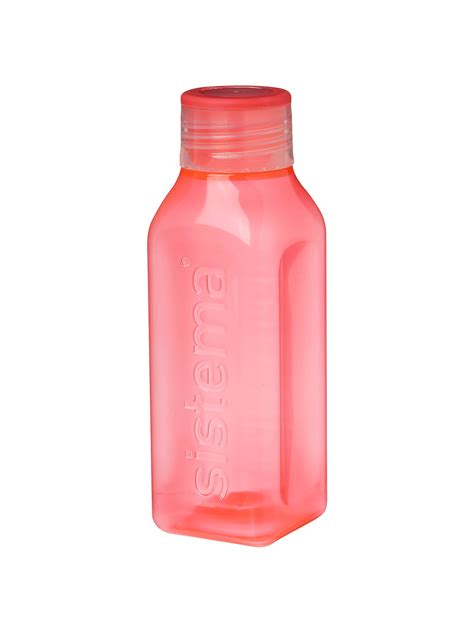 Sistema 475ml Square Bottle, Assorted Colours at John Lewis & Partners
