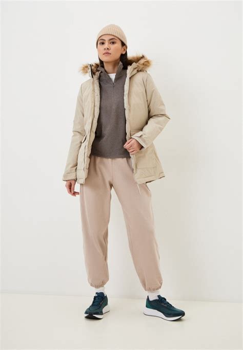 Парка adidas W HO FUR PA, цвет: бежевый, RTLADA780201 — купить в ...