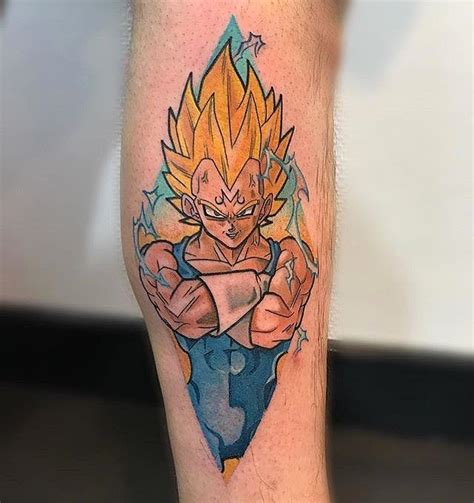 Vegeta Forearm Tattoo