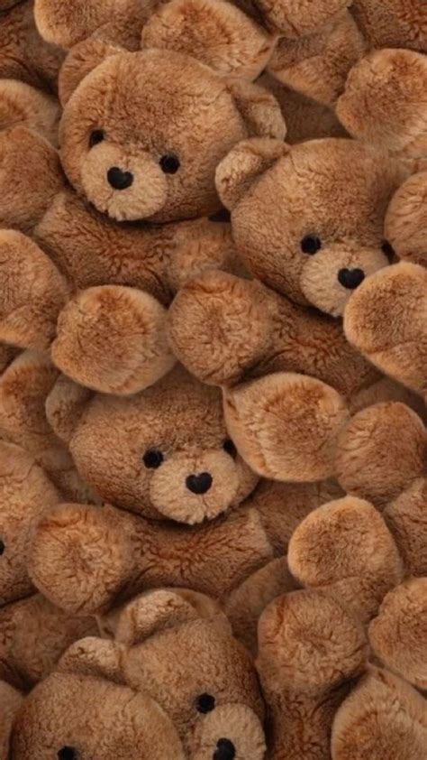 На заставку 💘🐻 | Плюшевые медведи, Медведь, Коричневые обои