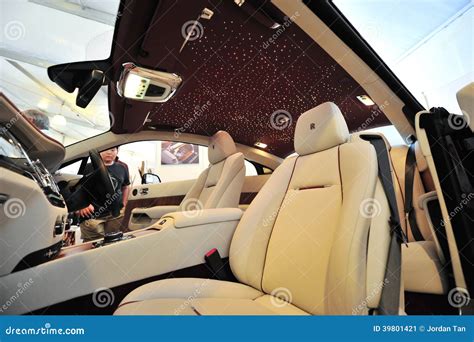 Hand Made Unique Interior of the Rolls Royce Wraith on Display during ...