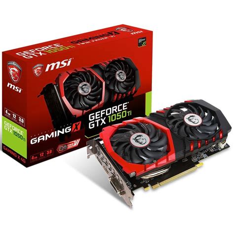 MSI GeForce GTX1050 Ti GAMING X 4GB OC GDDR5 128Bit NVidia DX12 Ekran ...