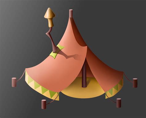 ArtStation - шатер в пустыне