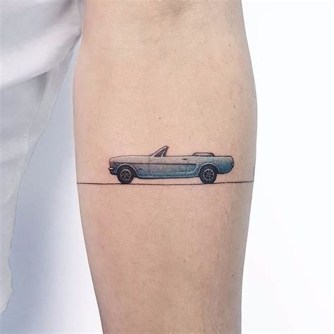 Tattoo uploaded by Tattoodo • Tiny car tattoo by Ahmet Cambaz # ...