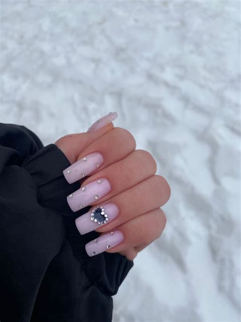 длинный квадрат ногти Acrylic Nails Coffin Short, Coffin Nails, Autumn ...