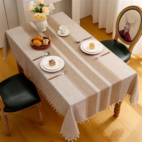 Amazon.com: Sandweek Geometric Pattern Water Proof Table Cloth Wrinkle ...