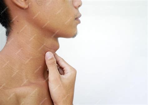 Premium Photo | Asian male with big adam's apple isolate on a white ...