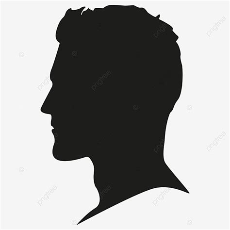 Free Male Silhouette Transparent Background, Male Silhouette Head ...