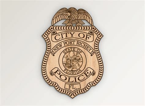 New Port Richey Florida Police Badge SVG Vector Files | Vector911