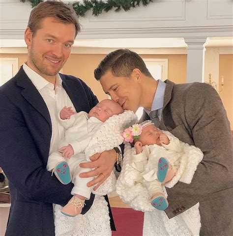 Fredrik Eklund Celebrates the Baptism of His Twins