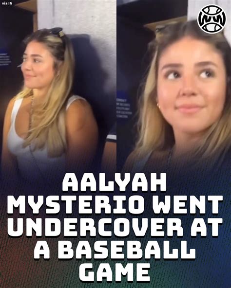 Aalyah Mysterio was undercover at a Padres game, supporting the LA