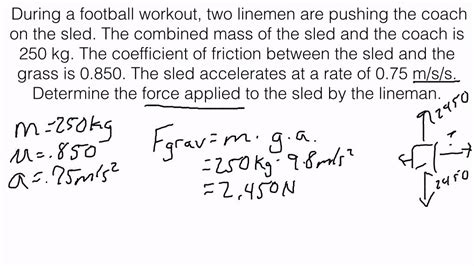 Newton's Second Law of Motion - Solving for Applied Force - YouTube