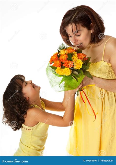 Flowers for mommy stock image. Image of bouquet, give - 19254991